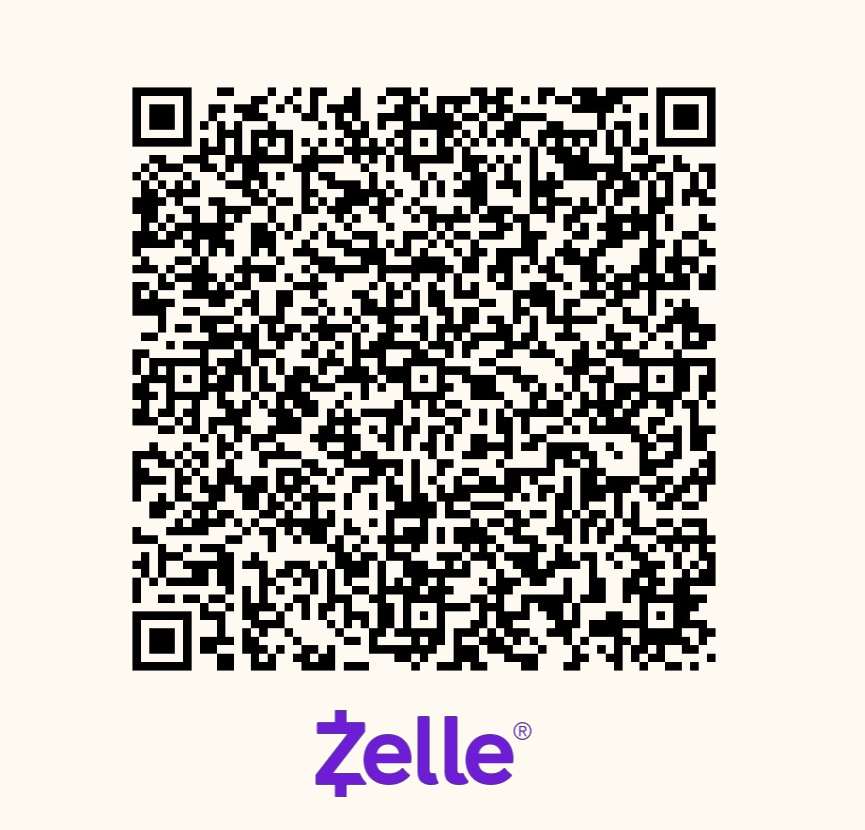 Zelle QR code to send a gift to True North Transitions